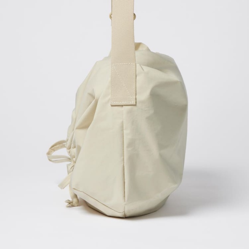 Uniqlo U Drawstring Shoulder Men's Bags Beige | YEQVIN914