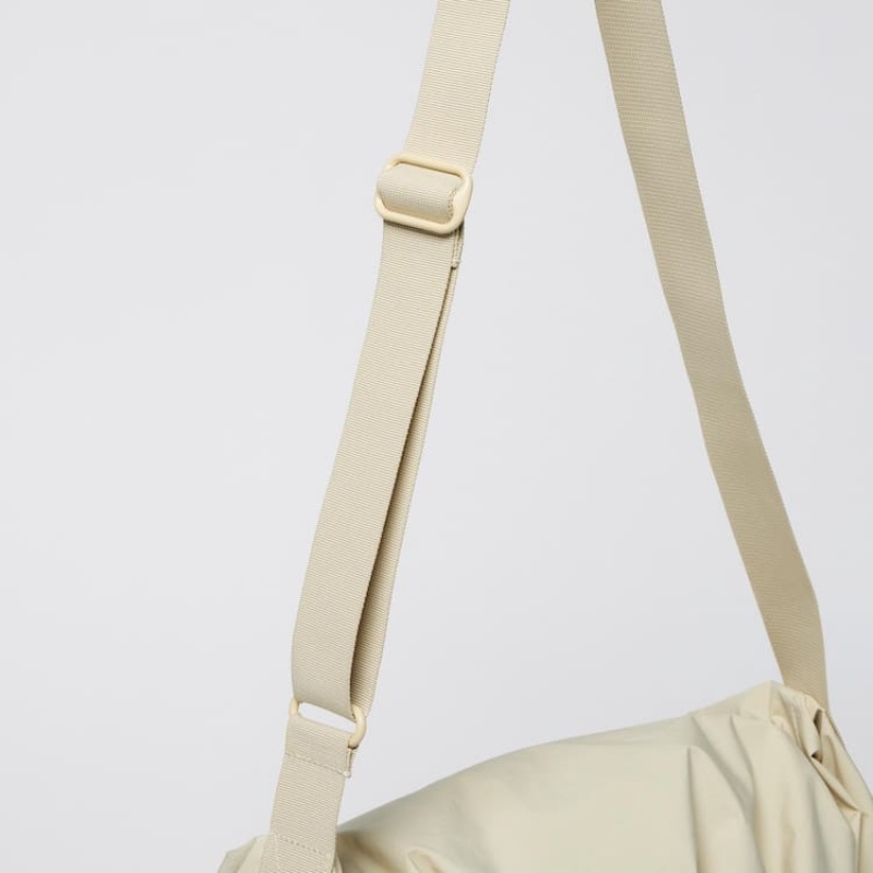 Uniqlo U Drawstring Shoulder Men's Bags Beige | YEQVIN914