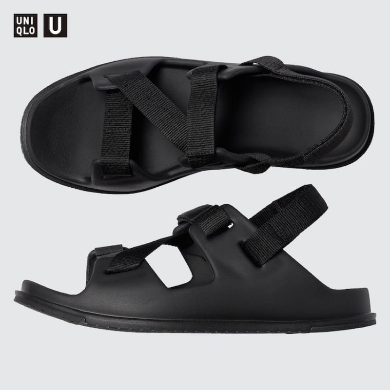 Uniqlo U Men\'s Sandals Black | GEKPZL051