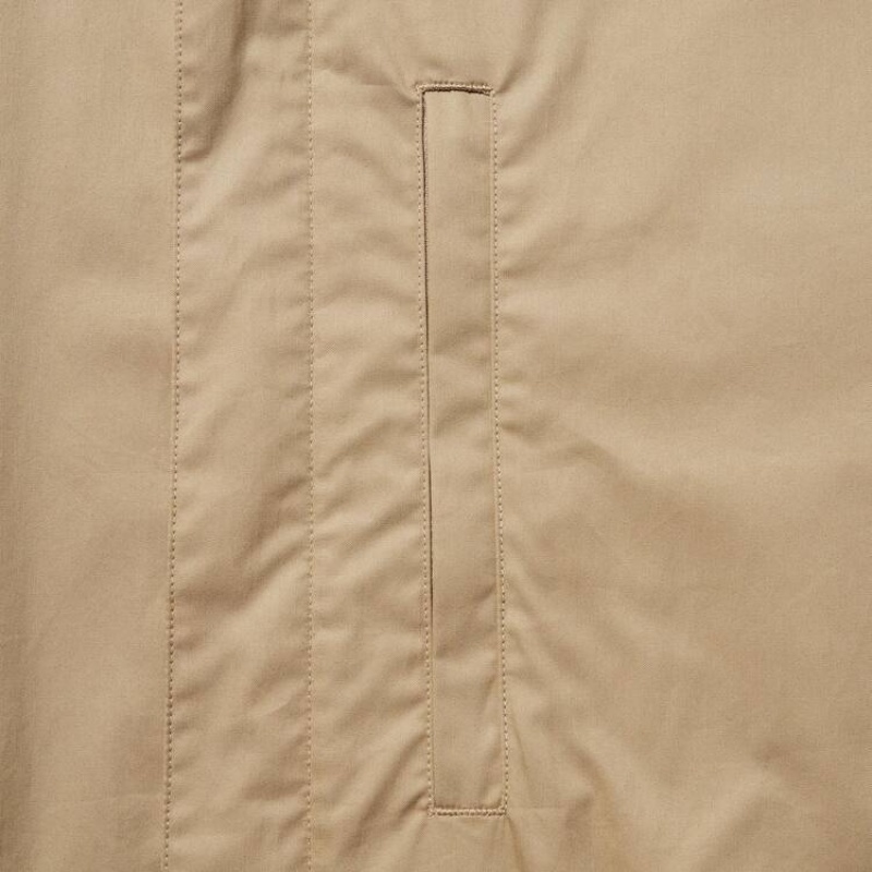 Uniqlo U Oversized Utility Men's Jackets Beige | FWCTNY476