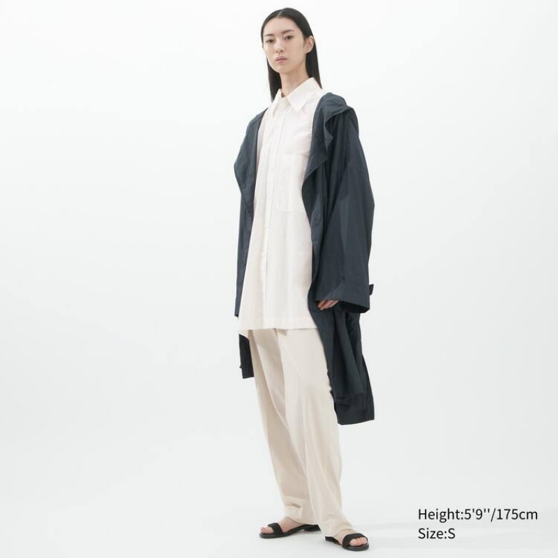 Uniqlo U Oversized Women's Shirts White | NWHBKD706