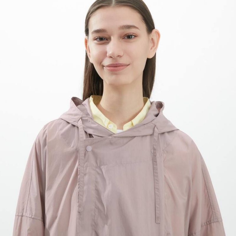 Uniqlo U Poncho Women's Jackets Pink | INPFGX810