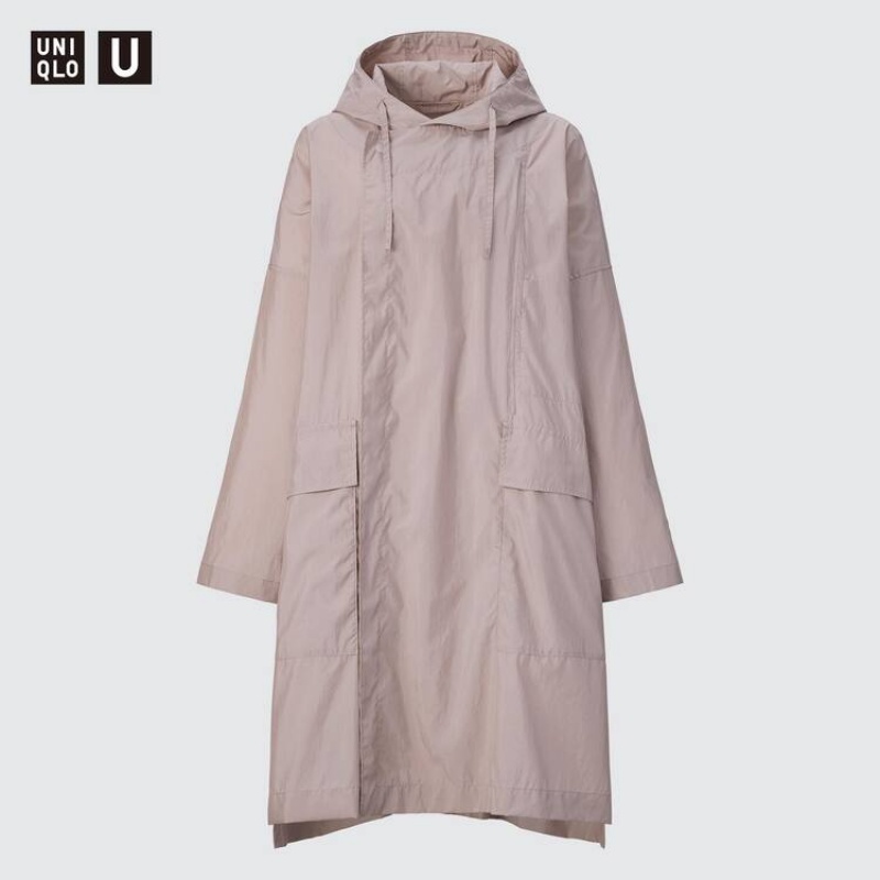 Uniqlo U Poncho Women's Jackets Pink | INPFGX810