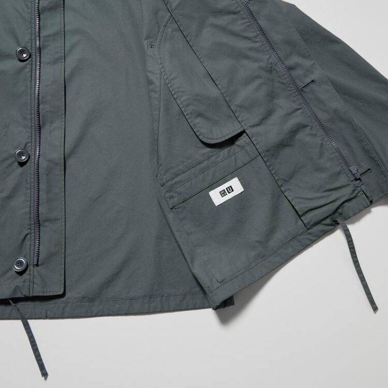 Uniqlo U Relaxed Women's Parka Dark Grey | HGLKVZ329