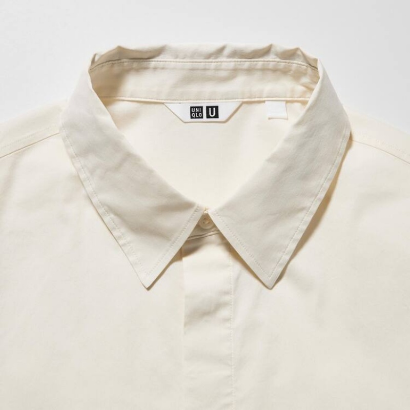 Uniqlo U Stretch Women's Shirts White | SCAWRJ601