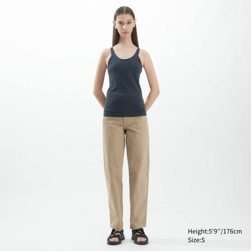 Uniqlo U Women's Vest Dark Grey | IENCGK094