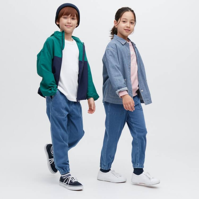 Uniqlo Ultra Stretch Denim Kids\' Jeans Blue | DGBSUJ018