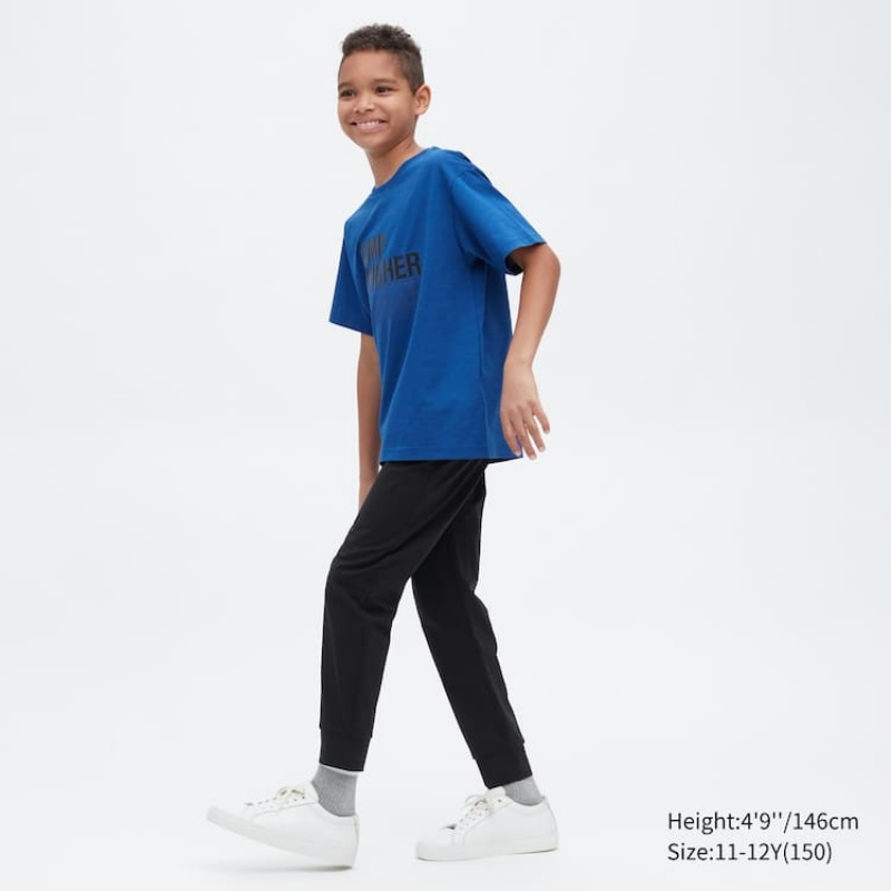 Uniqlo Ultra Stretch Dry-ex Active Kids' Jogger Black | YZTFJN301