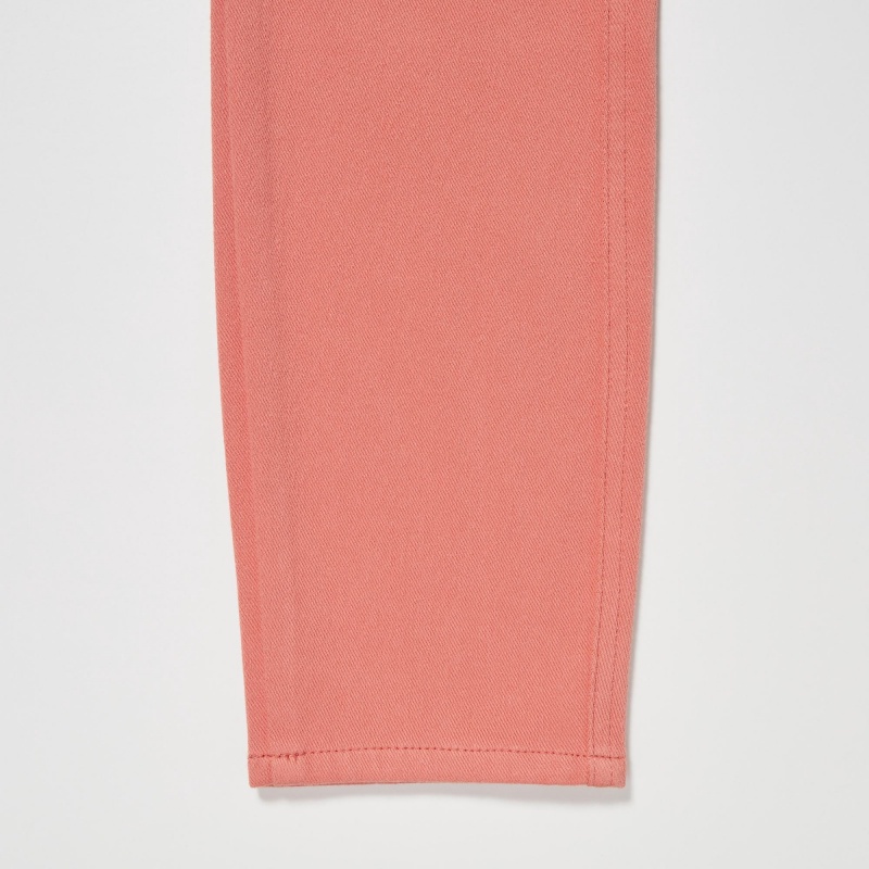 Uniqlo Ultra Stretch High Rise Cropped Women's Leggings Pink | VYCURK642