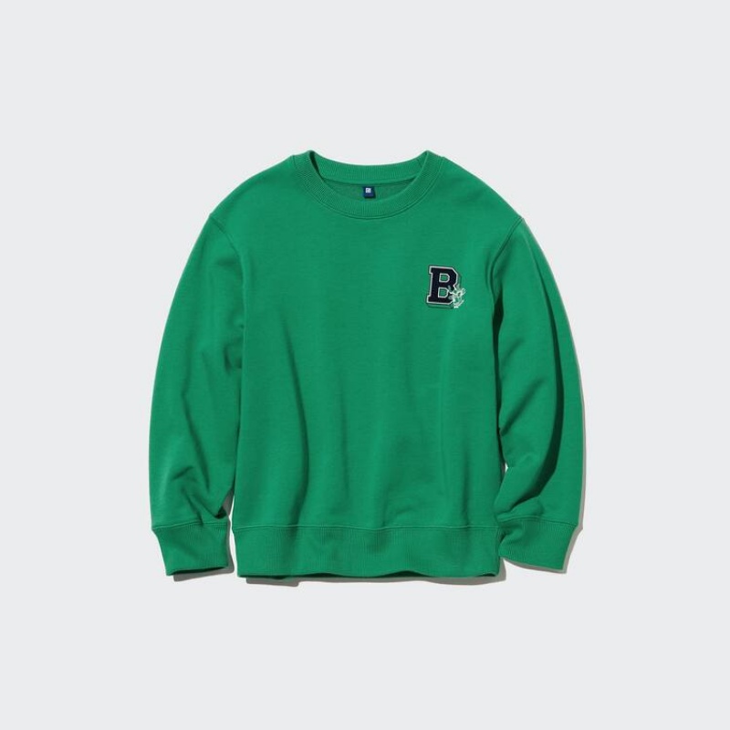 Uniqlo Ultra Stretch Kids' Sweatshirts Green | PVKYOT946