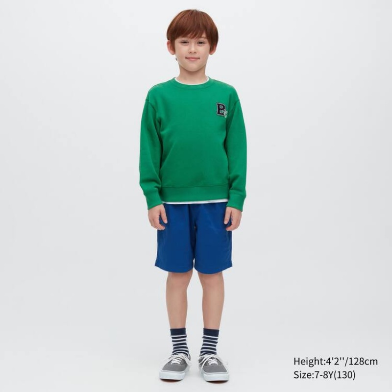 Uniqlo Ultra Stretch Kids' Sweatshirts Green | PVKYOT946