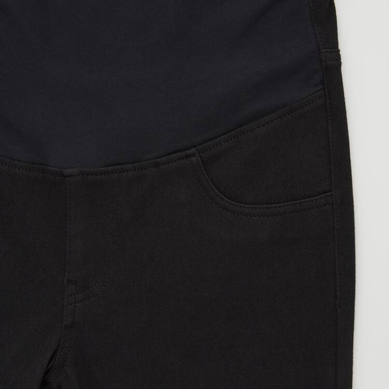 Uniqlo Ultra Stretch Maternity Women's Leggings Black | WJXGZA051