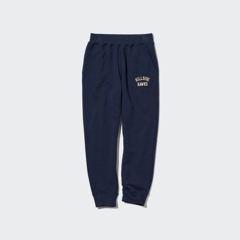 Uniqlo Ultra Stretch Printed Kids' Jogger Navy | TFNADH053