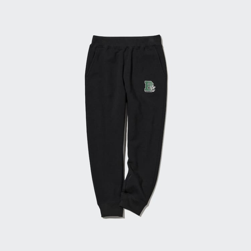 Uniqlo Ultra Stretch Printed Kids' Jogger Black | VOXCDP964