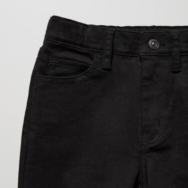 Uniqlo Ultra Stretch Soft Kids' Jeans Black | DPBEUT593