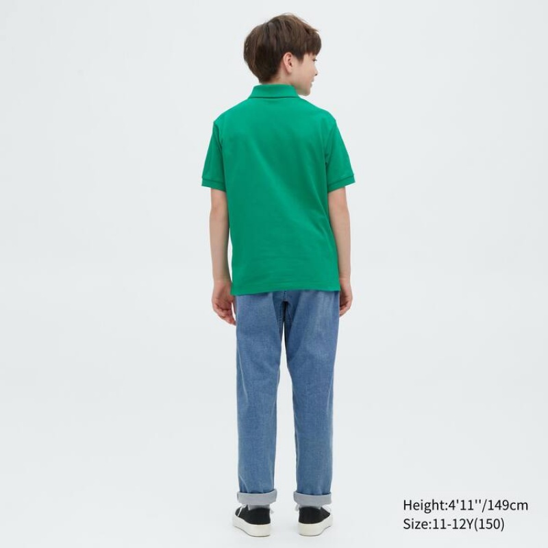 Uniqlo Ultra Stretch Tapered Kids' Jeans Blue | CJGXIT564