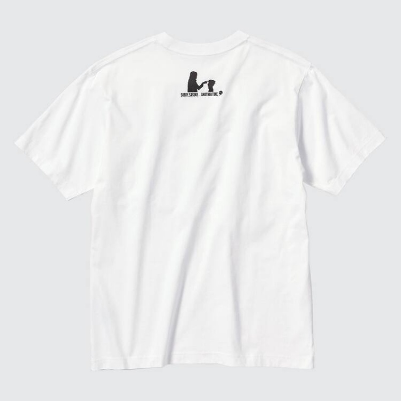 Uniqlo Ut Archive Naruto Graphic Men's T Shirts White | KCTZAS059