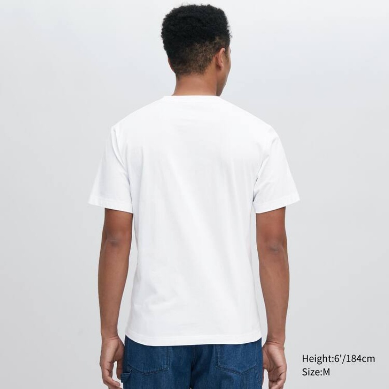 Uniqlo Ut Archive Naruto Graphic Men's T Shirts White | UAKMGE270