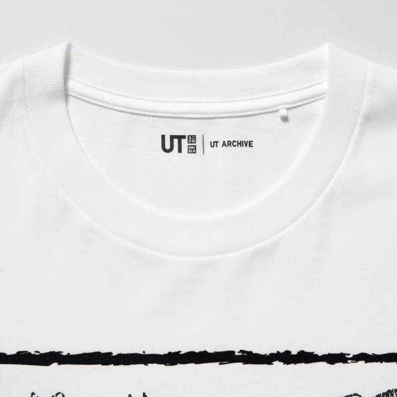 Uniqlo Ut Archive Naruto Graphic Men's T Shirts White | UAKMGE270