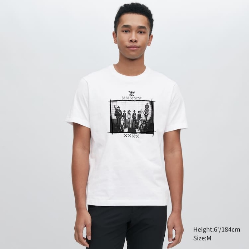 Uniqlo Ut Archive One Piece Graphic Men's T Shirts White | LXRGQF793