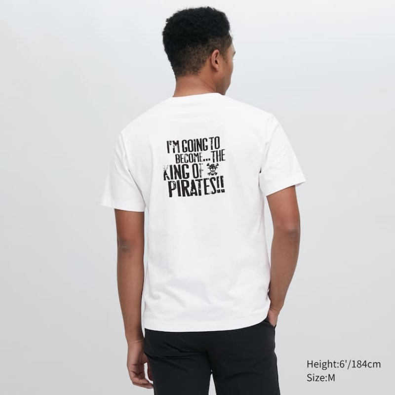 Uniqlo Ut Archive One Piece Graphic Men's T Shirts White | LXRGQF793