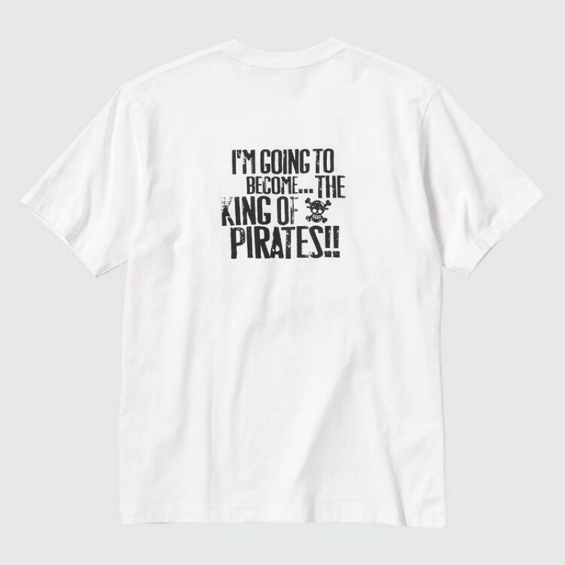 Uniqlo Ut Archive One Piece Graphic Men's T Shirts White | LXRGQF793