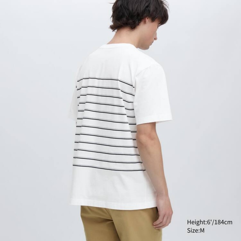 Uniqlo Ut Archive One Piece Graphic Men's T Shirts White | FGWUKD390