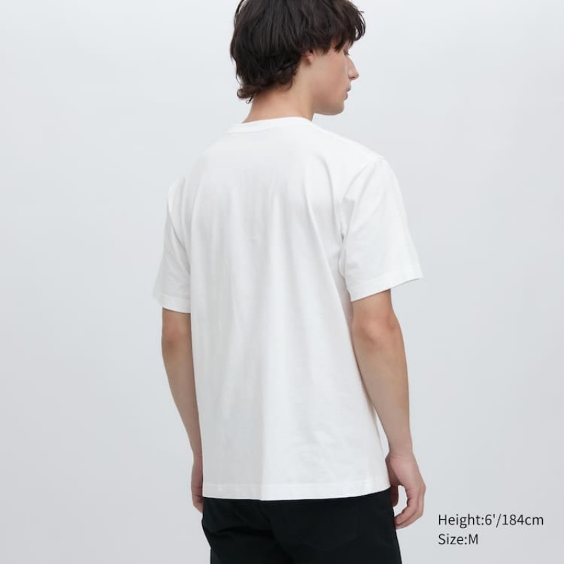 Uniqlo Ut Archive One Piece Graphic Men's T Shirts White | DOBILN230