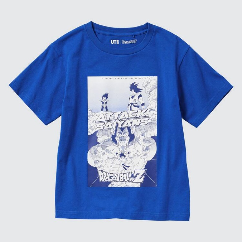 Uniqlo Ut Dragon Ball Kids' T Shirts Blue | FBHJNC061