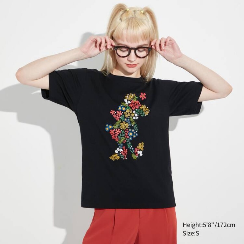 Uniqlo Utgp2023 Mfa Graphic Women's T Shirts Black | KPZHLD795