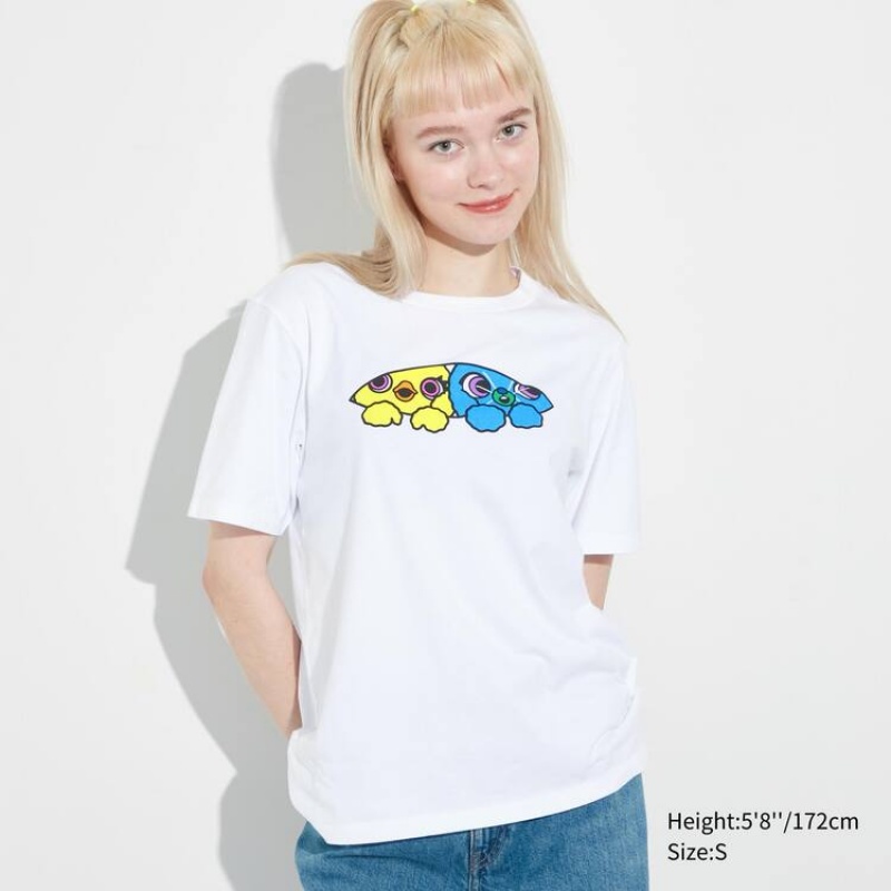 Uniqlo Utgp2023 Mfa Graphic Women's T Shirts White | CQBUDY709