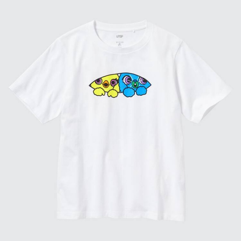 Uniqlo Utgp2023 Mfa Graphic Women's T Shirts White | CQBUDY709