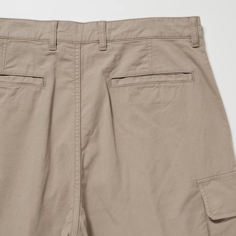 Uniqlo Utility Cargo Men's Trousers Beige | GDWNHQ471