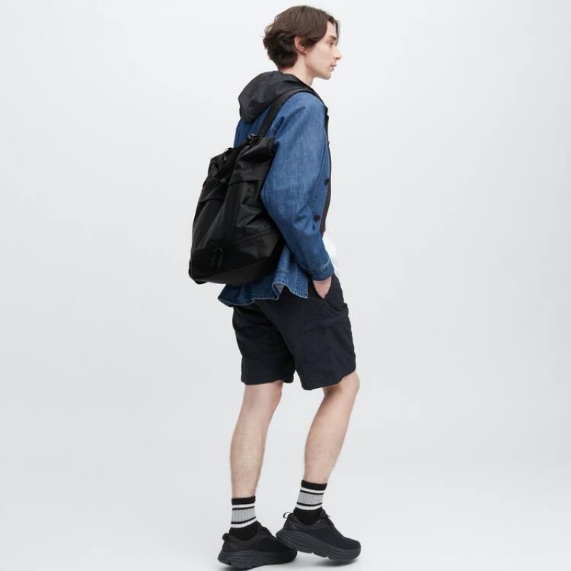 Uniqlo Utility Two-way Men's Bags Black | EWAOSJ984