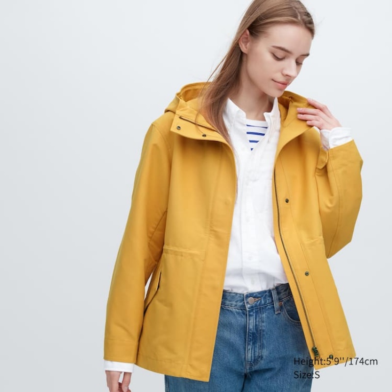 Uniqlo Utility Women's Parka Yellow | WQFNXC187