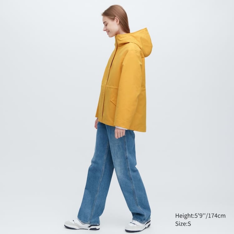 Uniqlo Utility Women's Parka Yellow | WQFNXC187