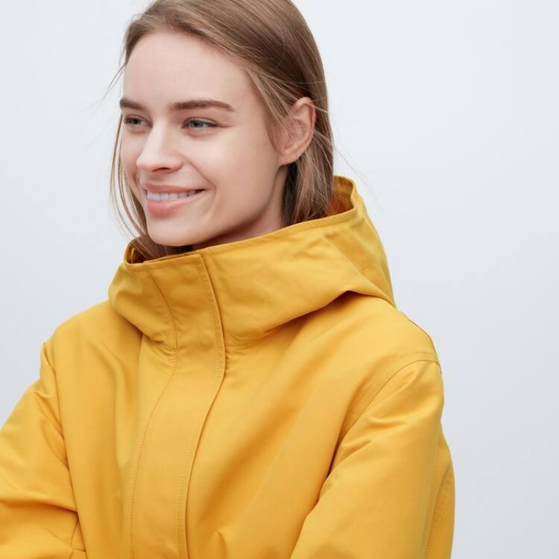 Uniqlo Utility Women's Parka Yellow | WQFNXC187