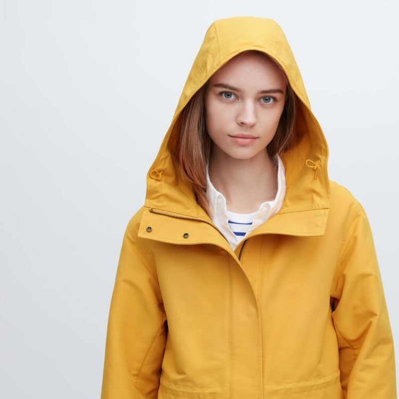 Uniqlo Utility Women's Parka Yellow | WQFNXC187