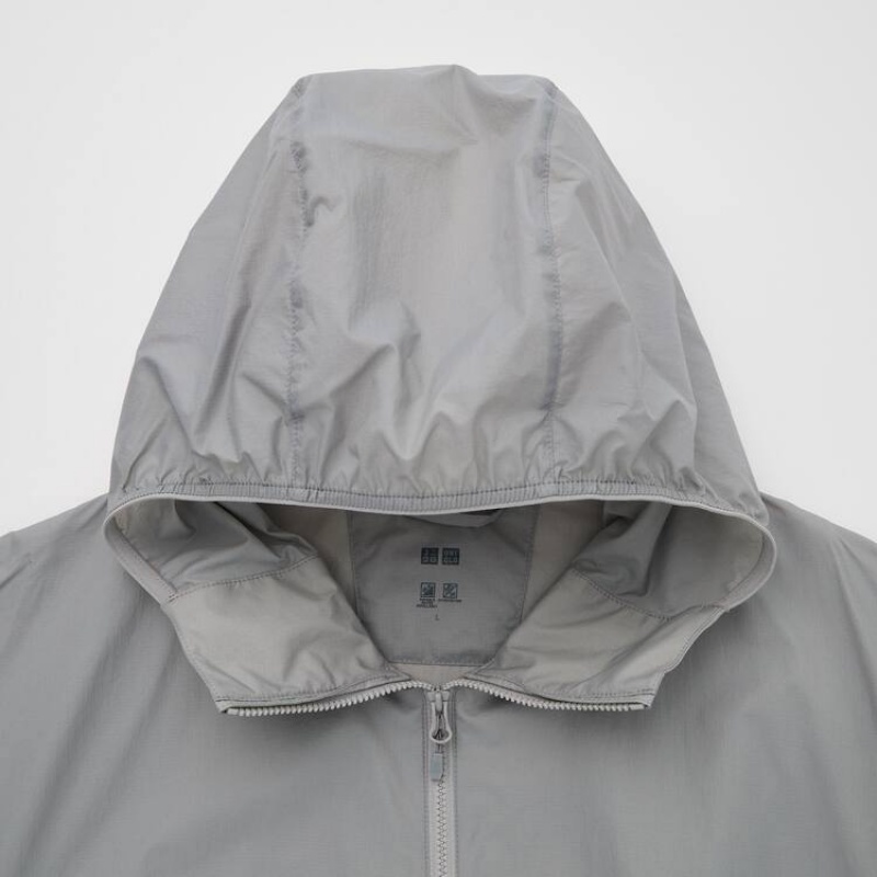 Uniqlo Uv Protection Pocketable Men's Parka Grey | WRKBYF315